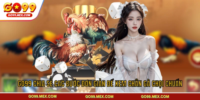 GO99 chia sẻ các bước đơn giản để xem chân gà chọi chuẩn